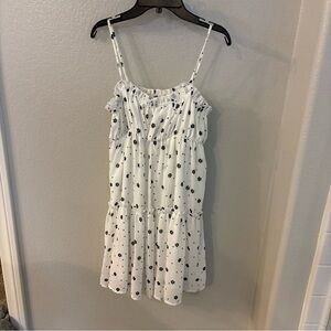 White Floral Mini Dress